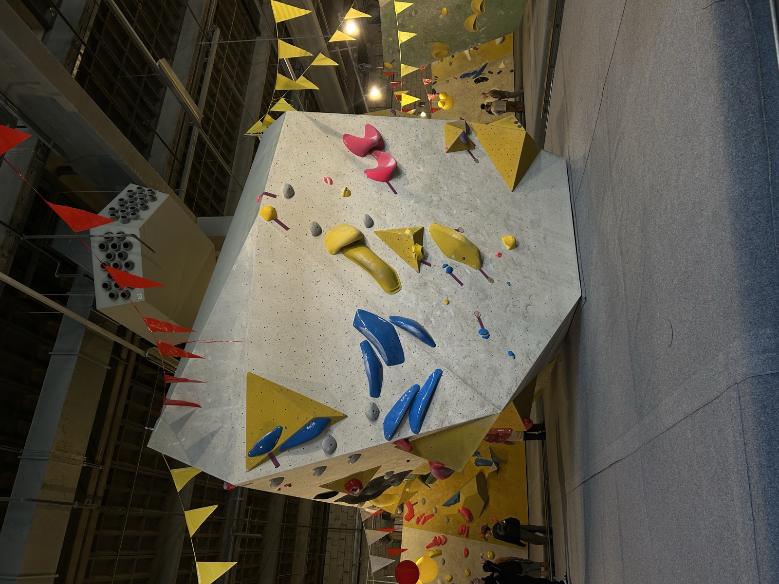 Boulderwanden in de hal